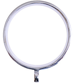 Renaissance Spectrum 35mm Curtain Pole Rings, Polished Silver