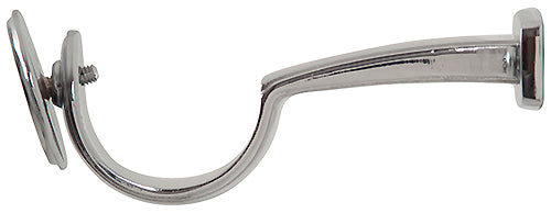 Renaissance Spectrum 50mm Curtain Pole Luxury Centre Bracket, Polished Silver