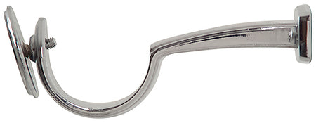Renaissance Spectrum 50mm Curtain Pole Luxury Centre Bracket, Polished Silver