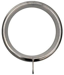 Renaissance 28mm Dimensions Curtain Rings Polished Silver