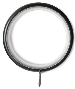 Renaissance 28mm Dimensions Curtain Rings Black