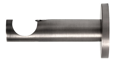 Renaissance 19mm Contemporary Curtain Pole Bracket, Stainless Steel