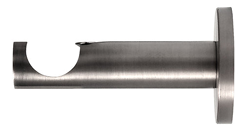 Renaissance 19mm Contemporary Curtain Pole Bracket, Stainless Steel