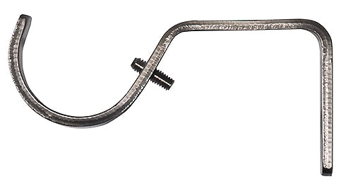 Renaissance 28mm Short Standard Curtain Pole Bracket, Brushed Nickel