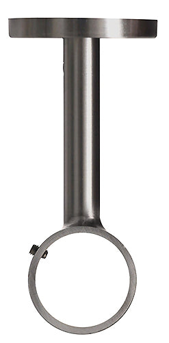 Renaissance 28mm Long Ceiling Curtain Pole Bracket, Brushed Nickel