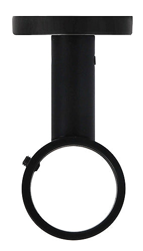 Renaissance 28mm Short Ceiling Curtain Pole Bracket, Matt Black