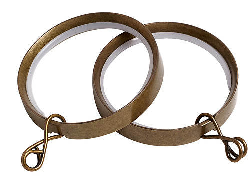Speedy 28mm Flat Lined Pole Rings, Antique Brass