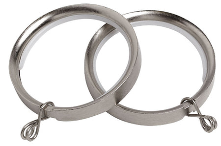 Speedy 28mm Flat Lined Pole Rings, Satin Silver
