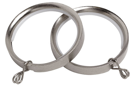 Speedy 28mm Flat Lined Pole Rings, Satin Silver