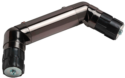 Speedy Pole Double Corner Joint 28mm, Polished Graphite