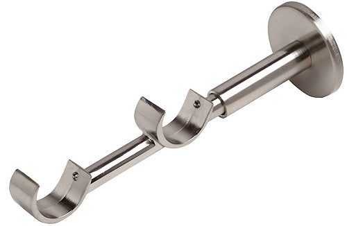 Speedy Double IDC Pole Bracket 28mm, Satin Silver