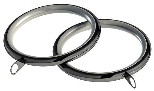 Speedy Standard Lined 28mm Pole Rings, Polished Graphite