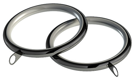 Speedy Standard Lined 28mm Pole Rings, Polished Graphite