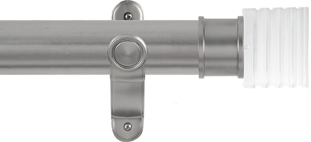 Renaissance Spectrum 50mm Eyelet Curtain Pole Titanium, Acrylic Cube