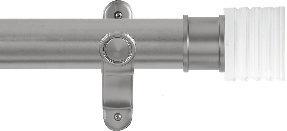 Renaissance Spectrum 50mm Eyelet Curtain Pole Titanium, Acrylic Cube