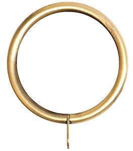 Renaissance 28mm Metal Standard Curtain Rings, Antique Brass