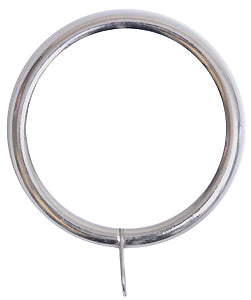 Renaissance 28mm Metal Standard Curtain Rings, Brushed Nickel