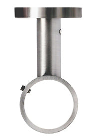 Renaissance 28mm Short Ceiling Curtain Pole Bracket, Polished Silver