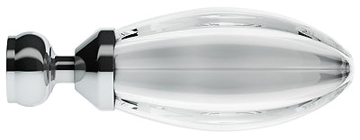 Speedy Freedom 19mm-22mm Extendable Pole Finials, Chrome, Reflection