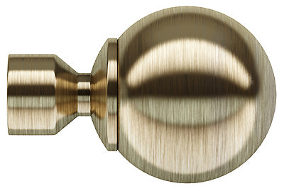 Speedy Freedom 19mm-22mm Extendable Pole Finials, Antique Brass, Ball