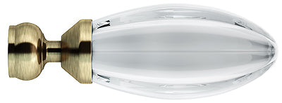 Speedy Freedom 19mm-22mm Extendable Pole Finials, Antique Brass, Reflection