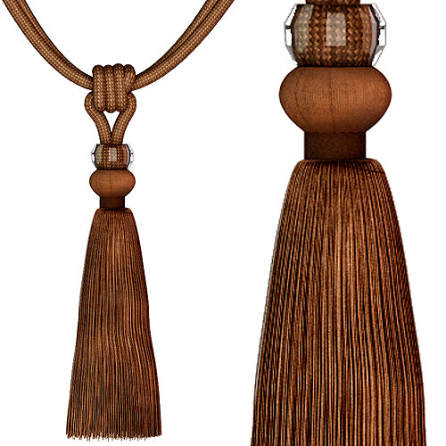 Speedy Natalie Curtain Rope Tieback, Burnt Orange