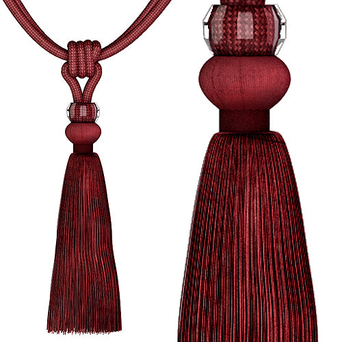 Speedy Natalie Curtain Rope Tieback, Raspberry