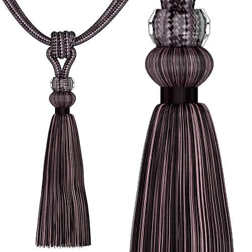 Speedy Natalie Curtain Rope Tieback, Plum