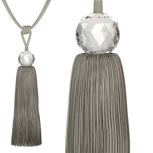 Speedy Bella Curtain Rope Tieback, Silver