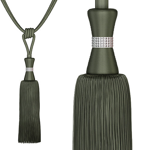 Speedy Chloe Curtain Rope Tieback, Slate