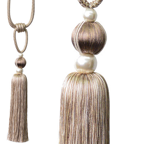 Jones Venice Rope Tieback, Truffle