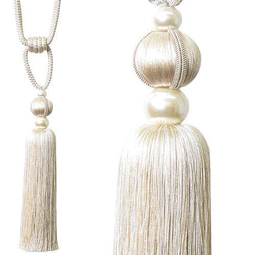 Jones Venice Rope Tieback, Vanilla