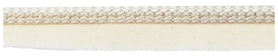 Jones Venice Flanged Cord Trimming, Vanilla