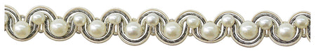 Jones Venice Pearl Gimp Trimming, Dove