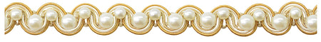 Jones Venice Pearl Gimp Trimming, Honey