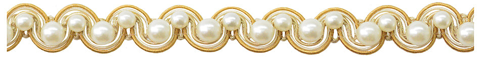 Jones Venice Pearl Gimp Trimming, Honey
