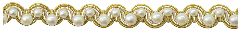 Jones Venice Pearl Gimp Trimming, Pistachio