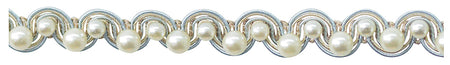 Jones Venice Pearl Gimp Trimming, Powder