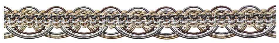 Jones Venice Scroll Gimp Trimming, Cocoa