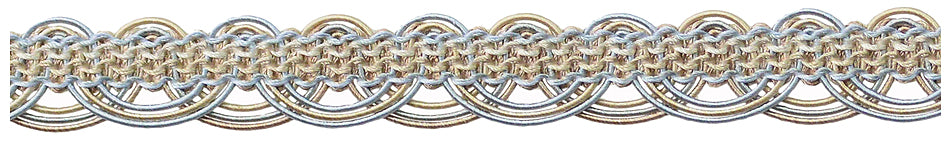 Jones Venice Scroll Gimp Trimming, Powder
