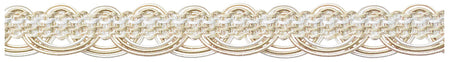 Jones Venice Scroll Gimp Trimming, Vanilla