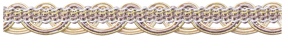 Jones Venice Scroll Gimp Trimming, Violet