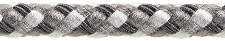 Hallis Highland Cord Trimming Charcoal