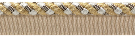 Hallis Highland Flanged Cord Trimming Gold