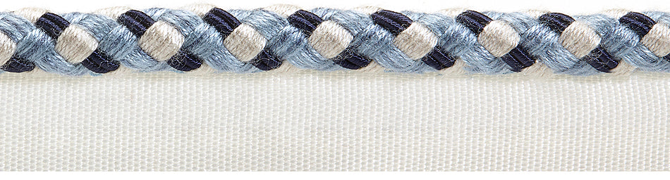 Hallis Highland Flanged Cord Trimming Bluebird