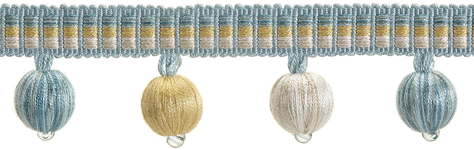 Hallis Highland Ball Tassel Trimming Aqua