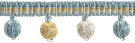 Hallis Highland Ball Tassel Trimming Aqua