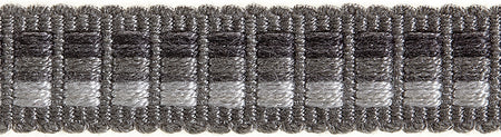 Hallis Highland Narrow Braid Trimming Charcoal