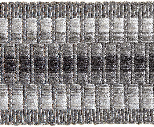 Hallis Highland Wide Braid Trimming Charcoal