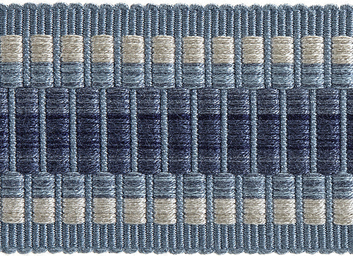 Hallis Highland Wide Braid Trimming Bluebird